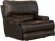 Catnapper® Wembley Chocolate Leather Power Lay Flat Recliner with Power Adjustable Headrest-0
