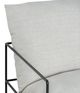 Armen Living Rogan Black/Soft Oat Chair-5
