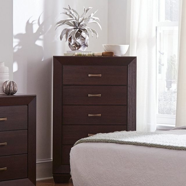 Coaster® Dorian 5-Piece Dark Cocoa Queen Bedroom Set-9