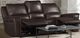 Elements International Pantera Palais Dark Brown Power Reclining Sofa-2