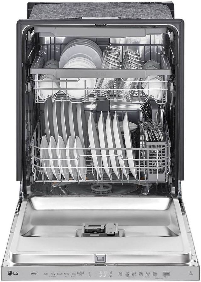 LG 24" Fingerprint Resistant Stainless Steel Built In Top Control Dishwasher-2