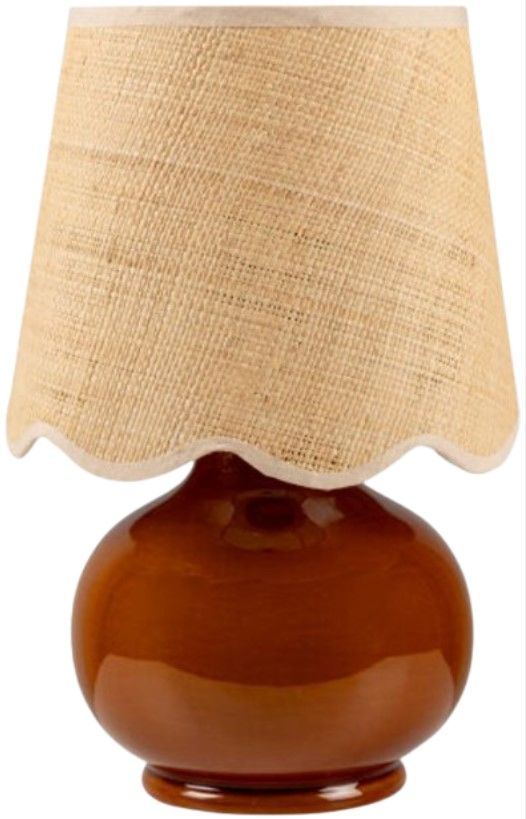 Surya Stella Glazed Tan Table Lamp-0