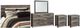 Signature Design by Ashley® Cazenfeld 5-Piece Black/Gray Full Panel Headboard Bed Set-0
