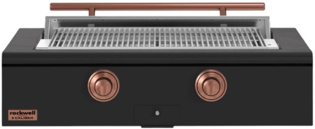 Caliber™ Rockwell Social 2-Burner Ultra Matte Black Built-In Natural Gas Grill with Copper Hardware-0