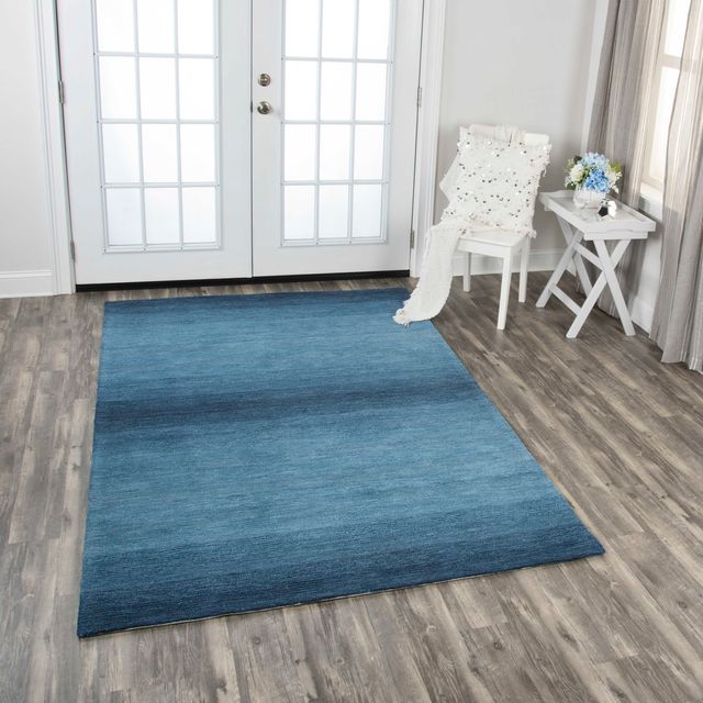 Rizzy Home Dune Blue 5' x 8' Rug-2