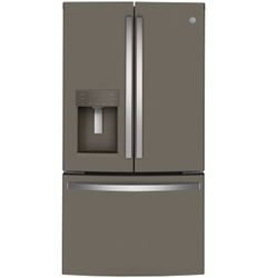 GE® 36 in. 22.1 Cu. Ft. Fingerprint Resistant Slate Counter Depth French Door Refrigerator