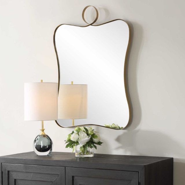 Uttermost® Talia Antique Brass Vanity Mirror-2