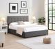 IFDC Dark Gray Youth Double Platform Storage Bed-2
