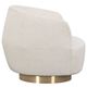 Fairfield® Customizable Dhalia Swivel Chair with Bright Brass Base-2