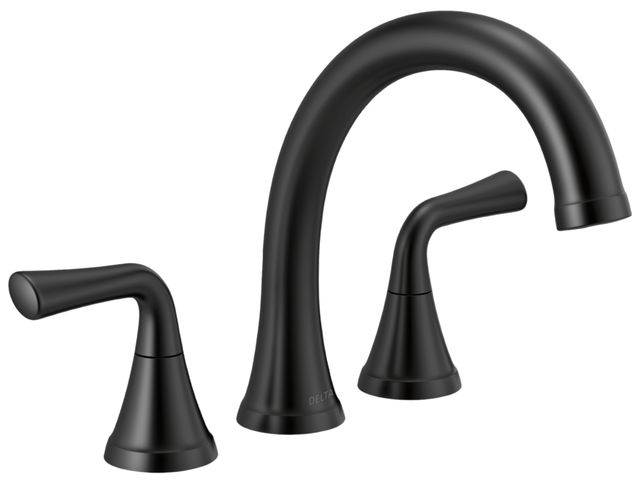 Delta Kayra® 17 Series Matte Black Roman Tub Trim-0