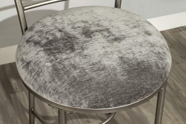 HH2 Home Emerson Pewter/Gray Vanity Stool-3