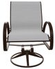 Telescope Casual Aruba Abalone/Kona Aluminum/Fabric Outdoor Sling Swivel Rocker-1
