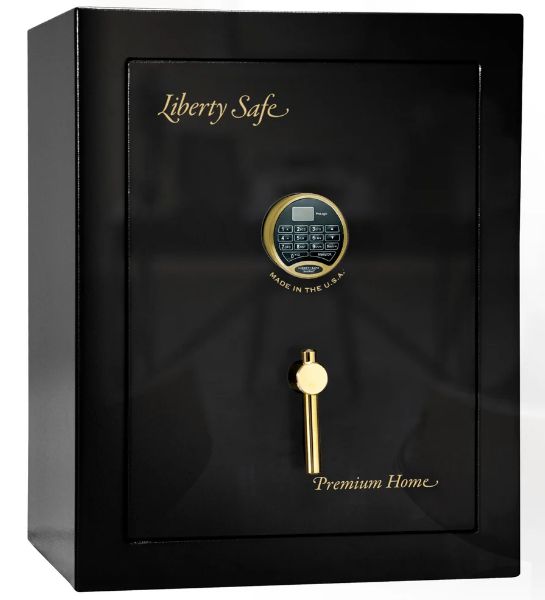 Liberty Safe Premium Home Black Gloss 08 Brass Gun Safe-0