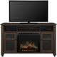 Dimplex® Xavier Warm Grainery Brown Media Console Electric Fireplace-0