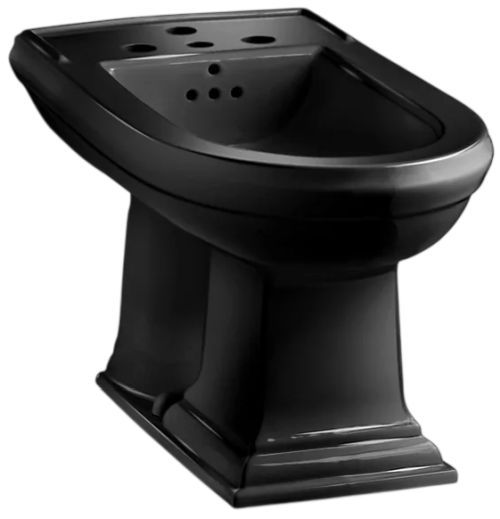 KOHLER® Memoirs® Black Vertical Spray Bidet with 4 Faucet Holes-0