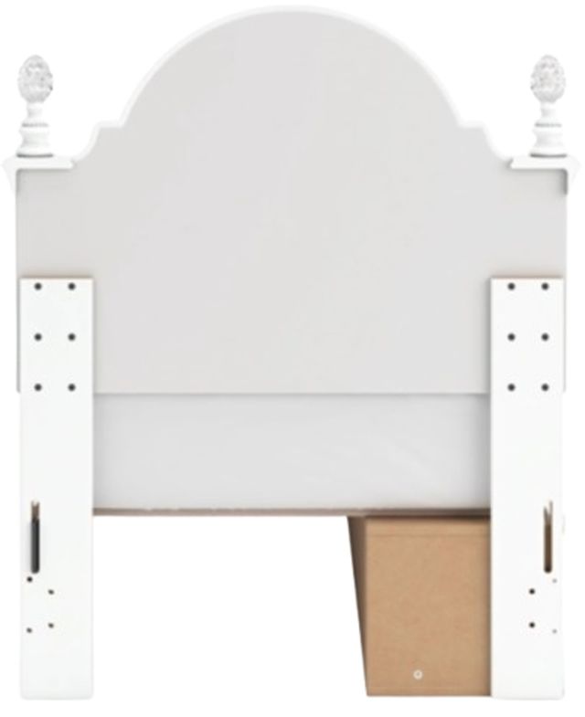 Signature Design by Ashley® Kozlani White Twin Upholstered Panel Storage Bed-3