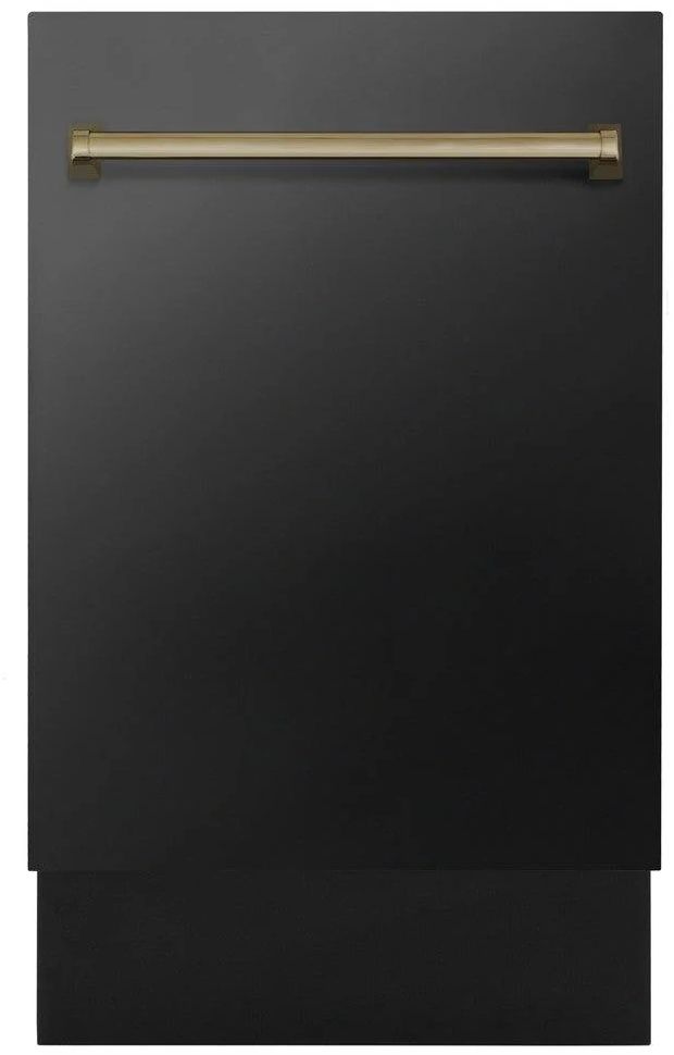 Zline Autograph Edition 30" Black Stainless Steel Top Control  Built In Dishwasher