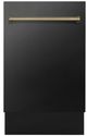 Zline Autograph Edition 30" Black Stainless Steel Top Control Built In Dishwasher-0