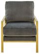 VIG Furniture Divani Casa Bayside Gold/Gray Chair-1