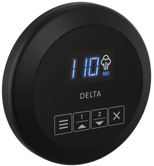 Delta SteamScape™ Classic System Matte Black Round Steam Control-0