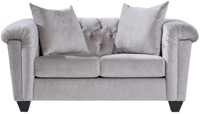 Hughes Furniture® 22900 Lush Silver Loveseat-0