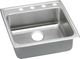 Elkay Lustertone® Classic Lustrous Satin Stainless Steel 22" x 22" x 5.5" 4-Hole Single Bowl Drop-in ADA Sink with Quick-Clip-0