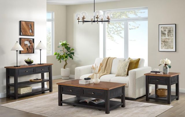 Martin Svensson Monterey Honey Coffee Table with Black Base-1