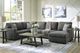 Signature Design by Ashley® Edenfield 3-Piece Charcoal Right-Arm Facing Sectional and Chaise-4