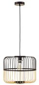 YHD Serren Natural/Matte Black 1-Light Large Pendant Lighting-0