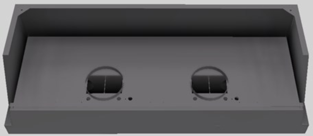 Vent-A-Hood® Designer Series 66" Gunsmoke Wall Mounted Range Hood-2