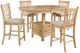 Coaster® Lavon 5-Piece Light Oak Counter Dining Set-0