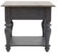 Liberty Furniture Ocean Isle Slate End Table with Weathered Pine Top-2