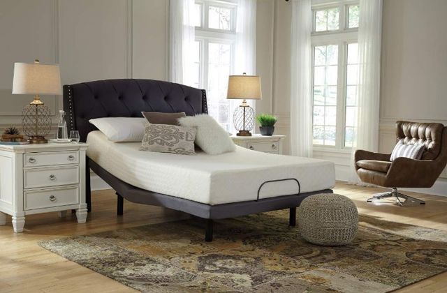Sierra Sleep® by Ashley® Chime 2-Piece 10" Memory Foam and Adjustable Base California King Mattress Set-3