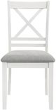 Coaster® Hollis Light Grey/White 2-Piece Cross Back Wood Dining Side Chair-1