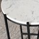 Crestview Collection Bengal Manor Talley White Accent Table with Black Base-2