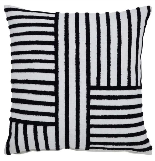 Renwil® Stilo Black/White 20''x20'' Decorative Pillow-0