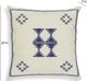 TOV Furniture Aztec Cream/Indigo 20" Square Throw Pillow-2