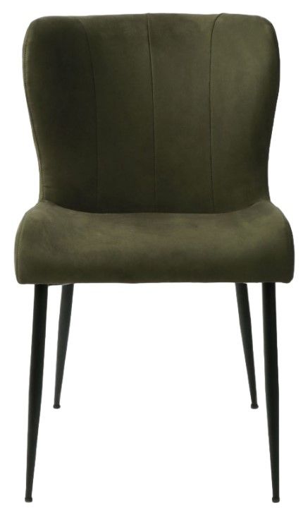 Home Trends & Design Jennifer Green Eco Suede/Gray Septarian Dining Chair-3