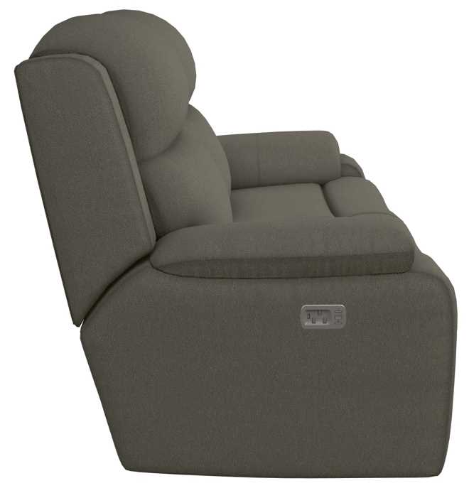 La-Z-Boy® Dorian Smoke Power Reclining Loveseat with Headrest