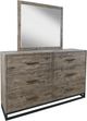 Jofran Inc. East Hampton 4-Piece Distressed Gray Queen Panel Bedroom Set-4