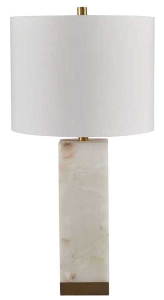 Signature Design by Ashley® Linderfield Gold/White Alabaster Table Lamp-0