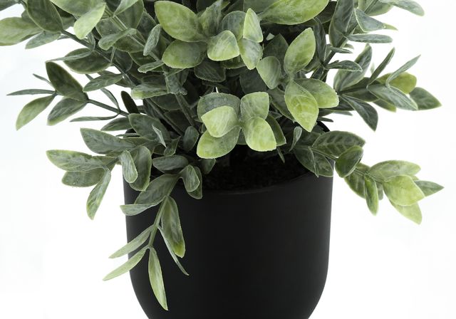 Monarch Specialties Inc. 2-Piece Black 11" Tall Artificial Potted Eucalyptus Grass-1