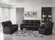 Emerald Home Navaro Black Manual Reclining Sofa-2