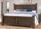 Vaughan-Bassett Centennial Solids Chestnut Creek Truffle Queen Plank Poster Bed-0