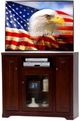 American Heartland Manufacturing Poplar 46" Arched Base Tall TV Stand-1