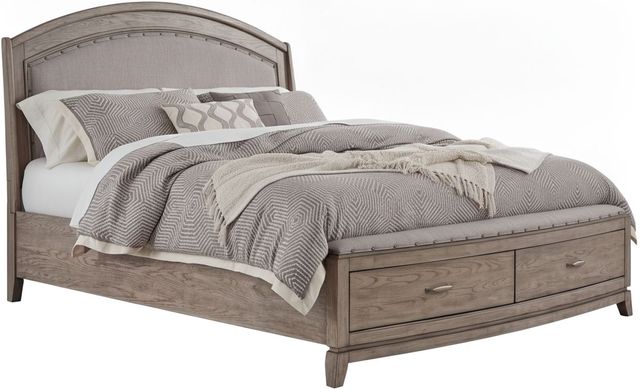 Liberty Furniture Avalon 4-Piece Burnished Beige Queen Upholstered Bedroom Set -1