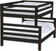 Crate Designs™ Furniture Espresso Full XL/Queen Ladder End Bunk Bed-0