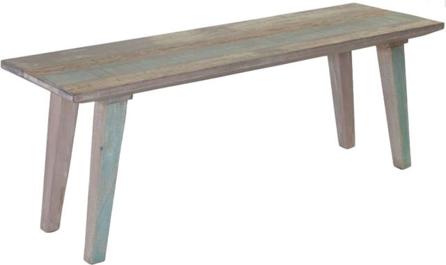Home Trends & Design Ibiza Vintage Teal Bench-0
