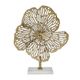 A & B Home Gold Flower Statuary-1