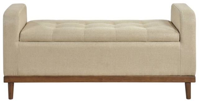 Mazin Furniture Brigitte Light Brown Lift Top Storage Bench-1
